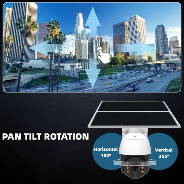 Ubox SL100 4G PTZ Solar Wifi Security Camera - Image 5