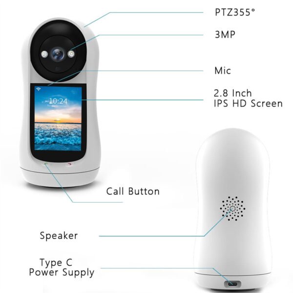 iCSee V5 Best Smart Baby Monitor Camera With Video Calling