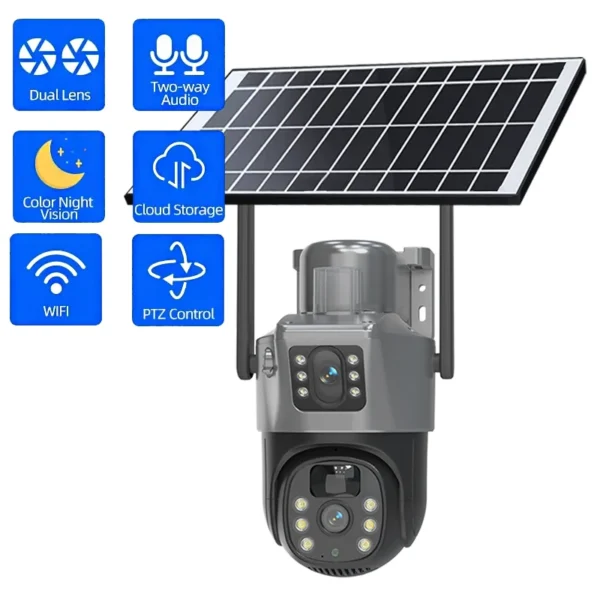 EseeCloud QS12-B4L 12MP Solar Power Dual Lens 4G Cameras - Image 3